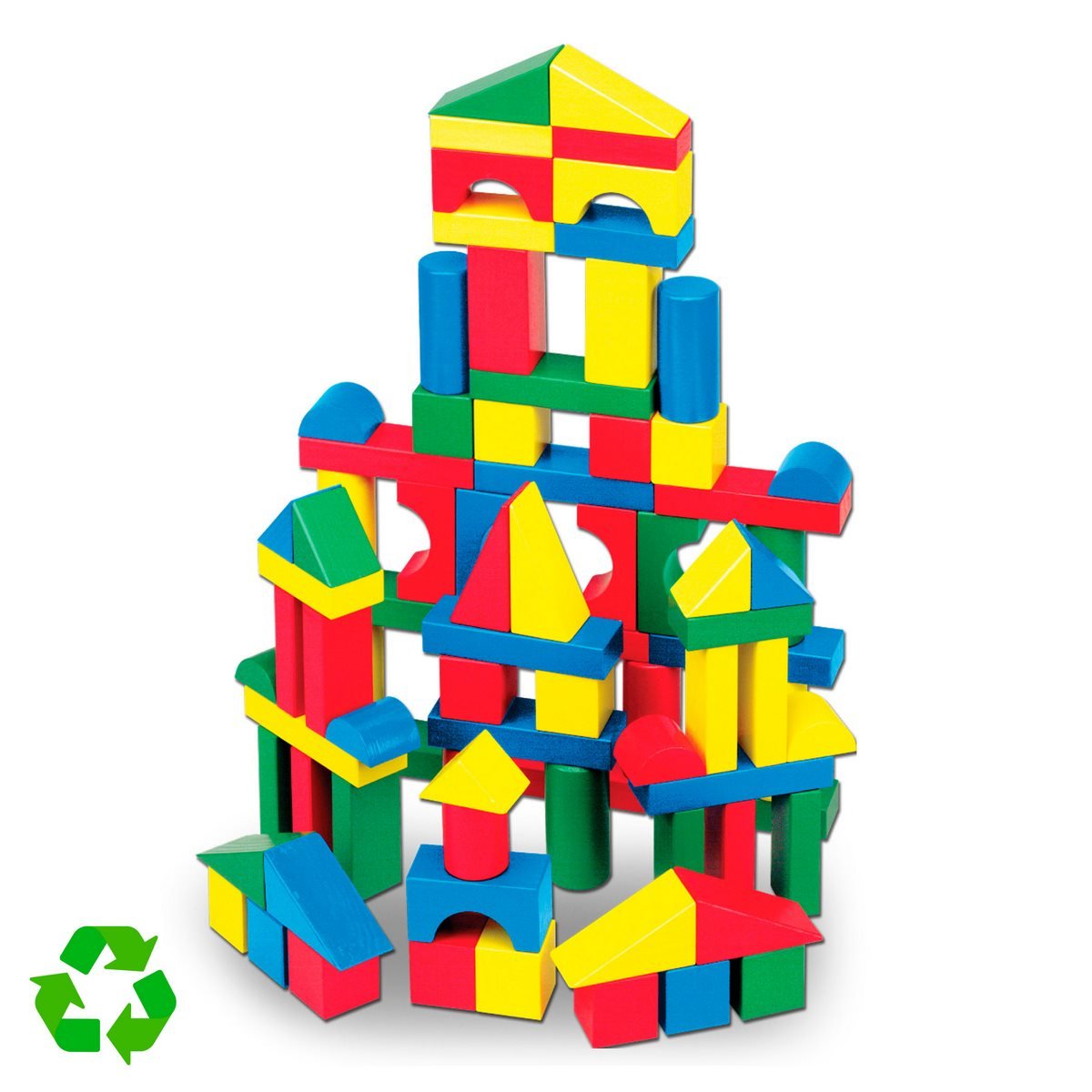 Set 100 Bloques De Madera Meliisa & Doug